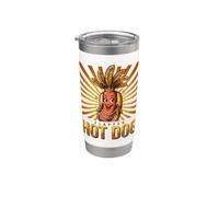 Dressed Up Sausage Character Plumes Stainless Steel Insulated Tumbler