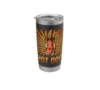Dressed Up Sausage Character Plumes Stainless Steel Insulated Tumbler