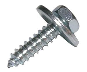 Dresselhaus Combi-Tapping Screws - Z2-c, According to DIN 7976 with Hex Head, Captive Washers, Form B DIN 6903 and 6901, 6.3 x 16 mm, 100 pcs, Galvanized galvanasiert