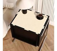 Dresser and Nightstand Covers Black White, PVC Leather Bedside Tablecloth TV Cabinet Runner 96 84 72 60 48 40 36 28 24 20 18 Inch, Small End Table Mats Decorative(Style-2,17x40in)