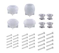 Dresser Knob Resin Mold Handles Silicone Mold Drawer Kitchen Cabinet Drawer Knobs Molds Silicone Ball Molds for Epoxy Soap Chocolate