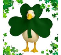 Dresses for garden ducks | Accessories for St. Patrick's Day 43cm - Complete for St. Patrick's Day for garden duck statues, for Irish festival summer farm parties