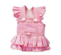 Dresses for Small Dogs, Breathable Dog Clothes, Stylish Cowboy Overall Dress for Kitten Puppy, Decorative Outdoor Walking Cat Outfits