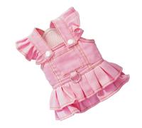 Dresses for Small Dogs - Breathable Dog Clothes | Stylish Cowboy Overall Dress for Kitten Puppy, Decorative Outdoor Walking Cat Outfits