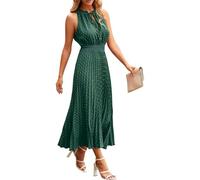 Dresses for Women UK Maxi Sleeveless Flowy Wedding Guest Dress Occasion Red Petite Victorian Elegant Ladies Maxi Dresses UK Party Wear Dress for Women Empire Waist Summer Boho 1-Dark Green,M