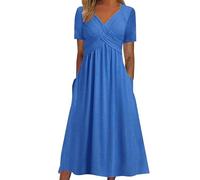 Dresses for Women UK Plus Size 20 Ladies Sun Dresses Size 18 20 A Line for Women UK Maternity Maxi Dress Maxi Dress Wedding Guest Country Outfits Black Gold Sequin Blue 5XL