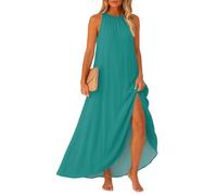 Dresses for Women UK Prom Teenagers Kaftan Womens Evening Dress Knee Length Summer White Corset Long Black Dress Funeral Outfit T Shirt Maxi White Wedding Country Summer Mini, Turquoise L