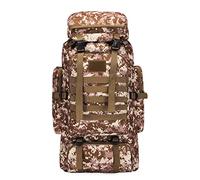 Dressfo 80L Hiking Camping Backpack,Hunting Climbing Backpack for Outdoor,Backpack Water Resistant,Tactical Backpack for Men Women (STORM CAMOUFLAGE)