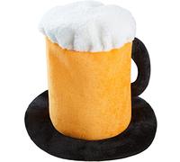 dressforfun 302061 Beer Glass Hat, High Party Beer Hat with Handle, Ideal for Oktoberfest, Stag Sights or Themed Parties