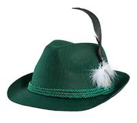 dressforfun 302850 Unisex´s Accesories Green German Hat with Feather, Felt, Bavarian Style, Beerfest Festival Party