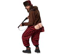 Mens Costume Hillbilly Fake Ass Bottom Fancy Dress Carnival Stag Night Party