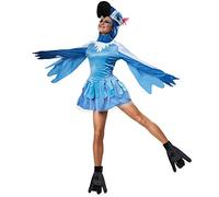 dressforfun 900540 - Women´s Costume Cute Bird of Paradise, Plush Parrot Costume in Shades of Blue (M | No. 302497)