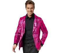 dressforfun 900999 Men's Sequin Blazer Jacket, Leisure Suit Jacket, pink - different sizes - (XL | no. 303954)
