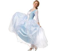 dressforfun Exquisite Cinderella Princess Dress | Ball gown made from shiny fabric and tulle overlay (XL | No. 301886)