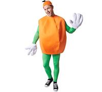 dressforfun Orange Costume Fruits | sleeveless top | Large, funny gloves | Includes headpiece (XL | Nr. 301636)