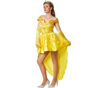 dressforfun Sexy Princess Belle | Dress with sewn-on underskirt with tulle | Inkl. long satin gloves (L | No. 301870)