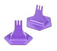 Dressing Aid Tool, ABS Button Hook and Zipper Pull Helper for Arthritis, Seniors, One-Handed Dressing Solution, Purple, 5.4 x 4.7 x 3.5 in / 13.6 x 12 x 9 cm