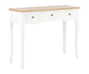 Dressing Console Table with 3 Drawers Makeup Vanity Desk Multi Colours vidaXL
