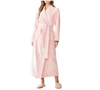 Dressing Gown for Women UK Sale Clearance Fluffy Bath Robes for Women Ladies Flannel Super Soft Bathrobe Winter Cozy Plush Fleece Bath Robe Full Length Dressing Gown Warm Loungewear Gifts for Her