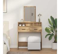 vidaXL Dressing Table Artisan Oak 79 x 41 x 140 cm Engineered wood