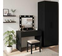 Dressing Table Black 83 x 40 x 70 cm Engineered Wood