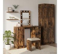 Dressing Table Brown 102 x 33 x 135 cm Engineered Wood