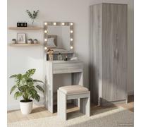 Dressing Table Grey Sonoma 50 x 41 x 135 cm Engineered Wood