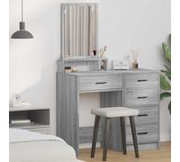 Dressing table Grey Sonoma 50x41x140cm Engineered Wood with Mirror & Drawers