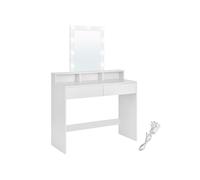 Dressing Table, LED Lights with Adjustable Brightness