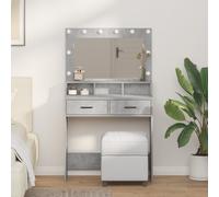 Dressing Table Concrete grey 79 x 41 x 135 cm Engineered wood