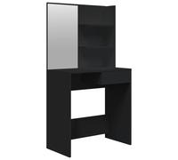 Dressing Table Makeup Desk with Mirror Vanity Black vidaXL