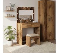 Dressing Table Old Wood 78.5 x 41 x 135 cm Engineered Wood