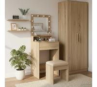 Dressing Table Sonoma Oak 50 x 41 x 135 cm Engineered Wood