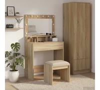 Dressing Table Sonoma oak 79 x 41 x 135 cm Engineered wood