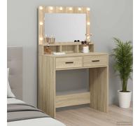 Dressing Table Sonoma Oak 79 x 41 x 135 cm Engineered Wood