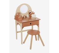 Dressing table + stool with FSC100® wooden accessories caramel
