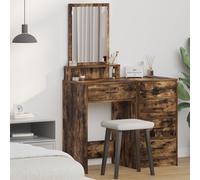 Dressing Table w/ LED Lights, Mirror 1 Drawer & Shelf, Vanity Unit, Make-up Desk