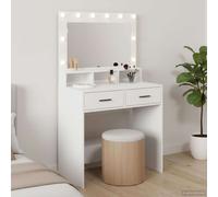 Dressing Table White 79 x 41 x 135 cm Engineered Wood