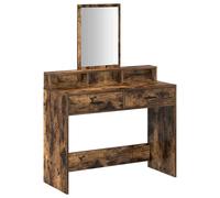 Dressing Table with Drawer with Shelf Engineered Wood Home Vanity Desk vidaXL