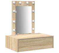 Dressing Table with Drawer with Storage Engineered wood Vanity Table vidaXL