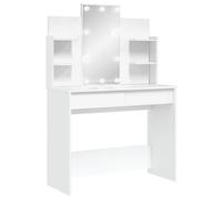 Dressing Table with LED Lights Makeup Table Vanity Desk Cosmetic Table vidaXL