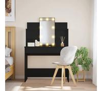 Dressing Table with LED Lights, Mirror, & 2 Drawers, Makeup Desk Vanity Tables