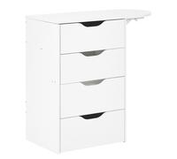 Dressing Table with Mirror and Stool BELOEIL White