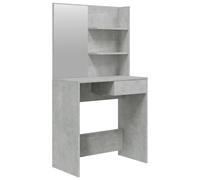 Dressing Table with Mirror Concrete Grey Vanity Desk Cosmetic vidaXL