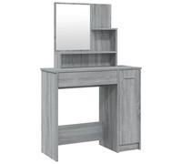 Dressing Table with Mirror Grey Sonoma Makeup Vanity Cabinet 86.5x35x136cm