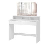 Dressing Table with Tri-Fold Mirror
