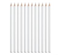 Dressmakers Chalk Pencils 12pcs Water Soluble Fabric Marking Pens for Sewing Quilting Leather Crafts Tracing Tools White