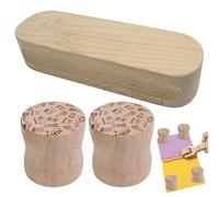 Dressmaking Cloth Weights - 4-Piece 5.5x5.5cm 80g, Round Wood Weights, Samples Cutting Tools | Pattern Holding Fabric Pressing Sewing Supplies Quilting Crafting Beginners DIY Projects Paperweight Writ