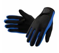 Dressnu Snorkeling Drift Pulp Board Gloves Surfing Gloves Thin 1.5mm Wear-resistant Swimming Thermal Blue S