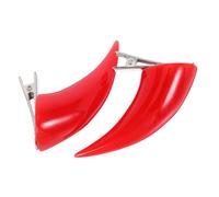 DRESSOOS 1 Pair Devil Horns: Small Demon Horn Hair Clips - Resin Hairpins for Women and Girls - Creative Costume Barrettes Accessories for Halloween Party